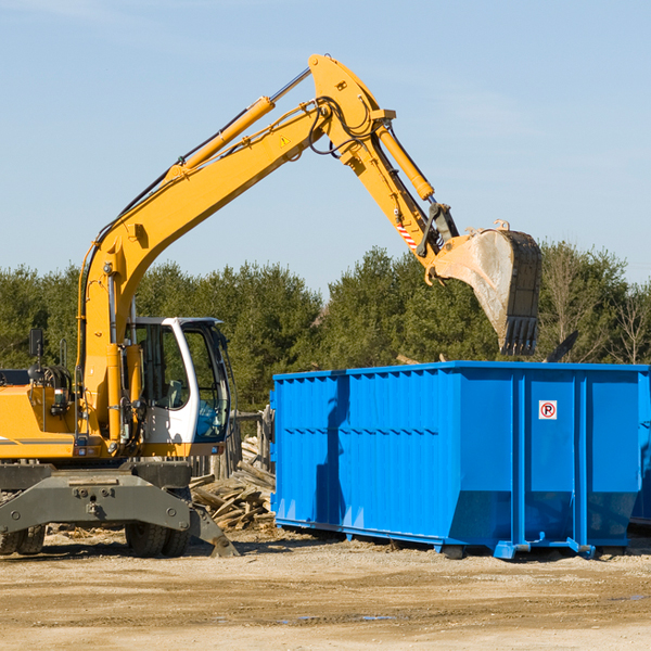 can i rent a residential dumpster for a construction project in New Point IN